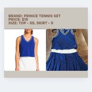 Prince Blue Tennis Set